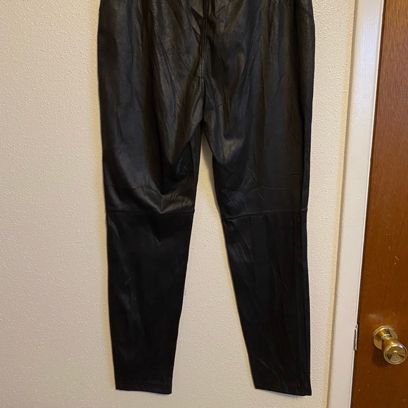 Free People Women's Midnight Vegan Suede Skinny Pants. - Picture 7 of 9